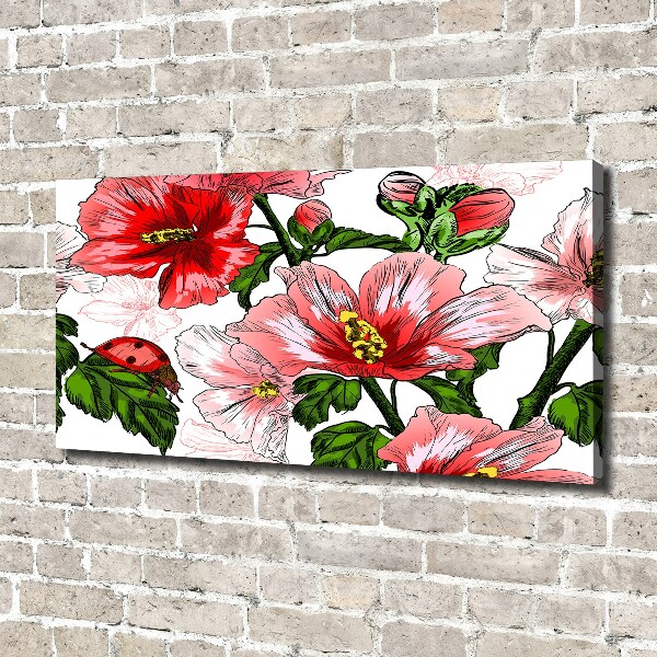 Schilderij op canvas Hibiscus