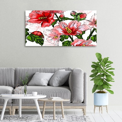 Schilderij op canvas Hibiscus