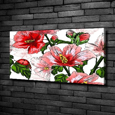 Schilderij op canvas Hibiscus