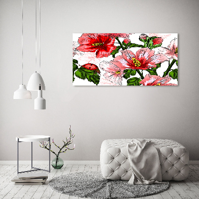 Schilderij op canvas Hibiscus