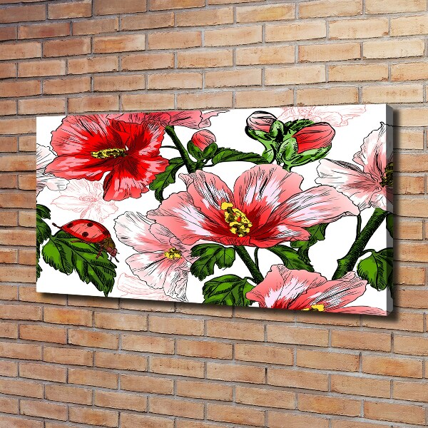 Schilderij op canvas Hibiscus