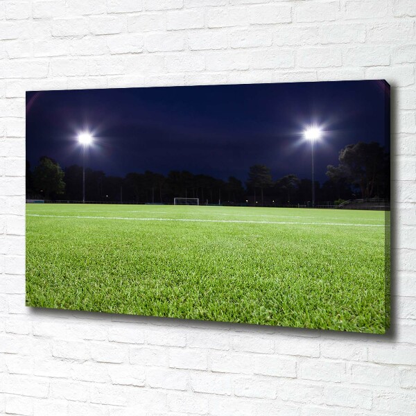 Schilderij op canvas Voetbalveld