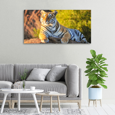 Schilderij op canvas Portret van een tijger