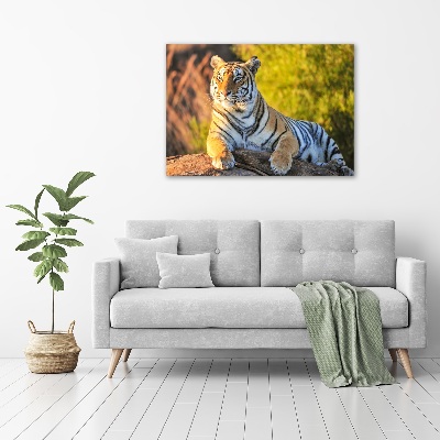 Schilderij op canvas Portret van een tijger
