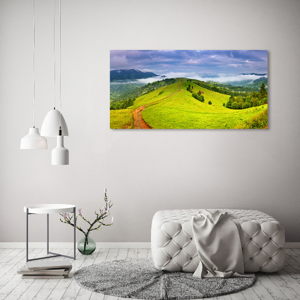 Foto op canvas Groene heuvels