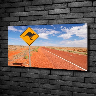 Canvas foto Weg in Australië