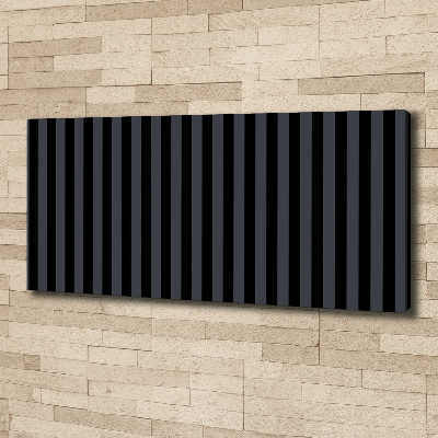 Canvas foto Zwarte en grijze strepen