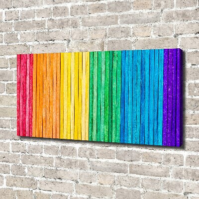 Canvas schilderij Kleurrijke strepen