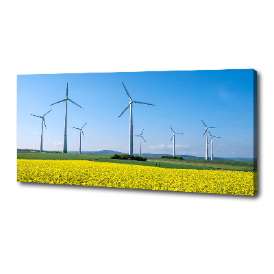 Foto op canvas Windmolens in het veld