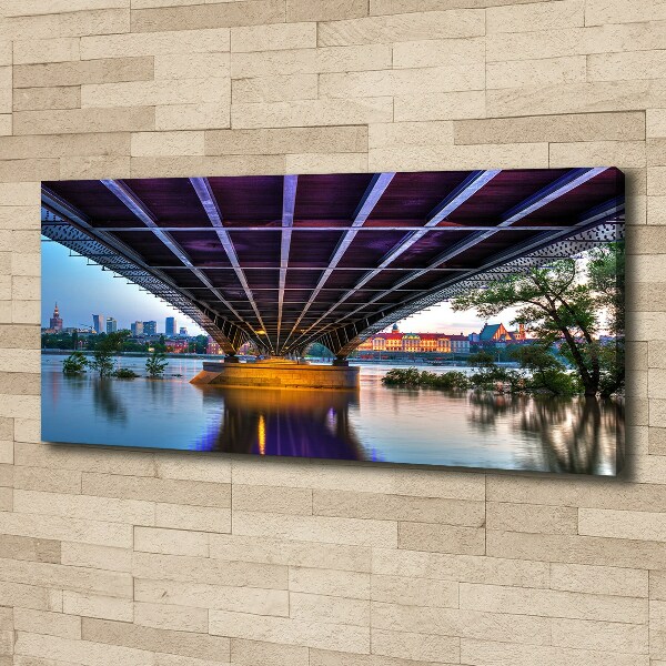 Schilderij op canvas Brug in Warschau
