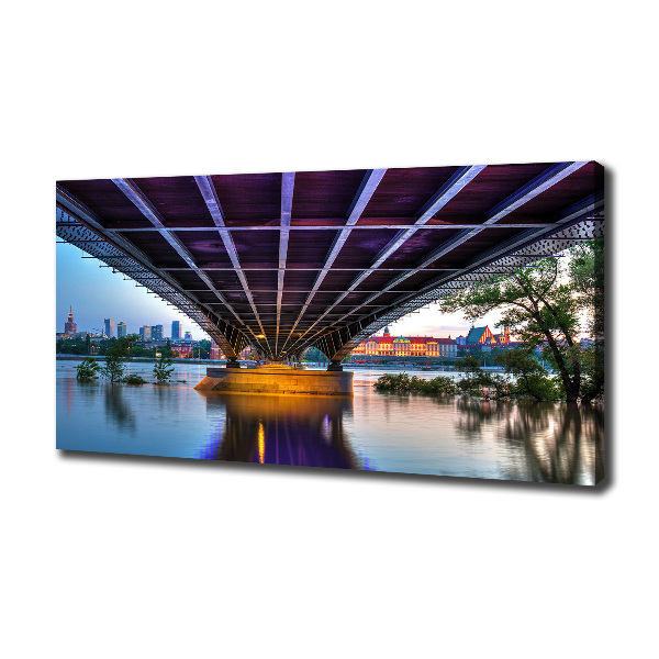 Schilderij op canvas Brug in Warschau