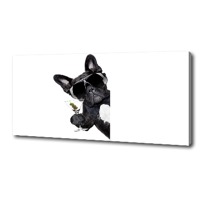 Canvas schilderij Martini Dog