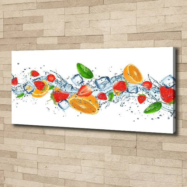 Schilderij op canvas Fruit met ijs