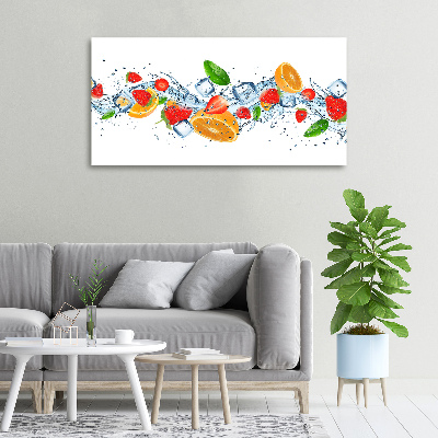 Schilderij op canvas Fruit met ijs
