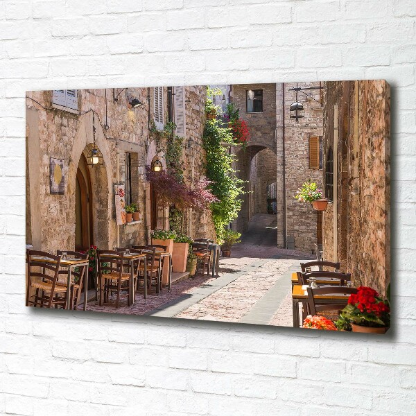 Canvas foto Italiaanse straat