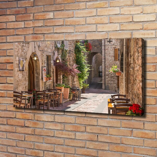Canvas foto Italiaanse straat