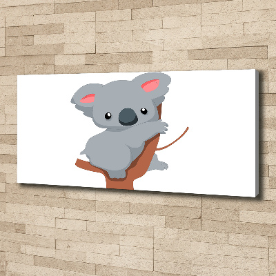 Schilderij op canvas Koala in een boom