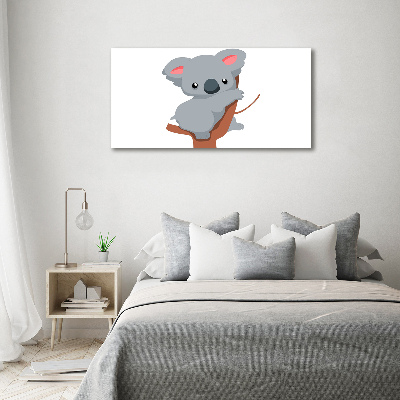 Schilderij op canvas Koala in een boom