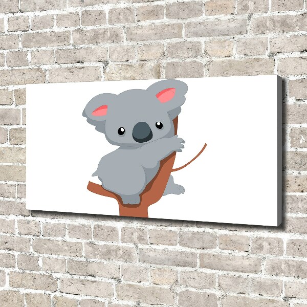 Schilderij op canvas Koala in een boom