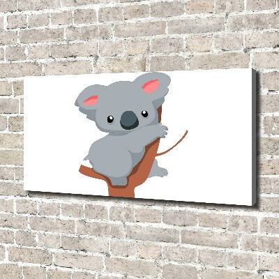 Schilderij op canvas Koala in een boom