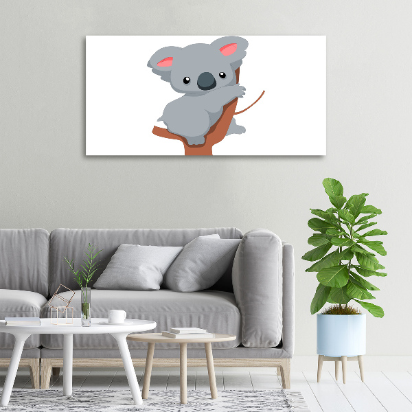 Schilderij op canvas Koala in een boom