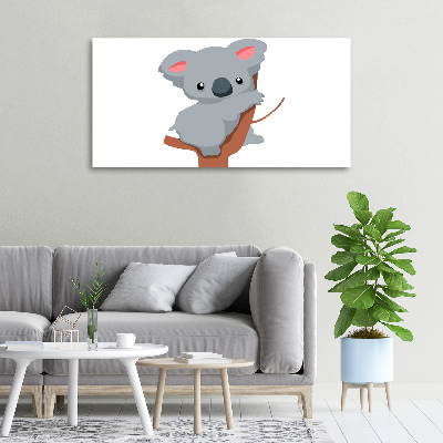 Schilderij op canvas Koala in een boom