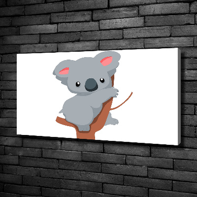 Schilderij op canvas Koala in een boom