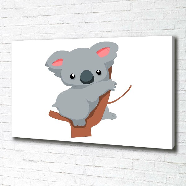 Schilderij op canvas Koala in een boom