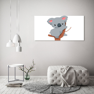 Schilderij op canvas Koala in een boom