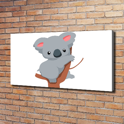 Schilderij op canvas Koala in een boom