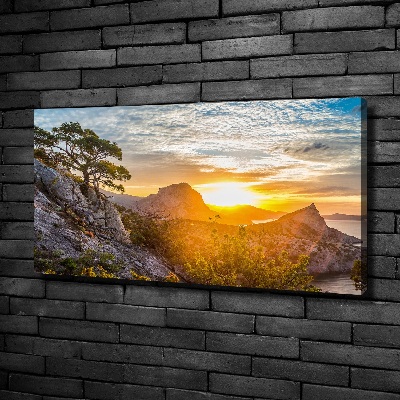 Schilderij op canvas Zonsondergang