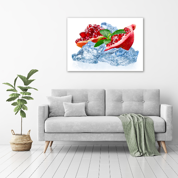 Foto op canvas Granaatappel met ijs