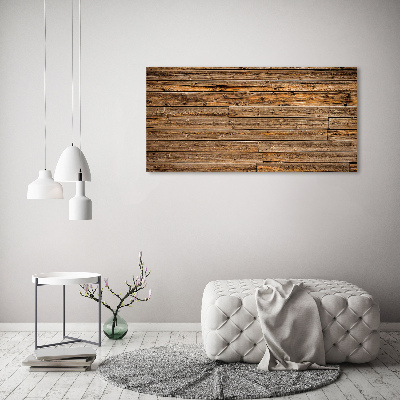 Canvas foto Houten muur
