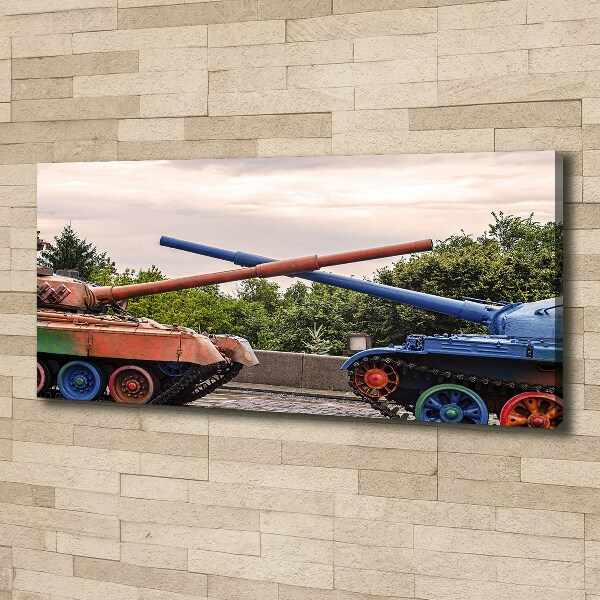 Foto canvas Twee tanks