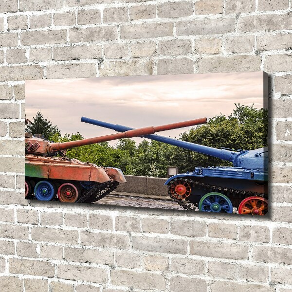 Foto canvas Twee tanks