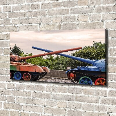 Foto canvas Twee tanks