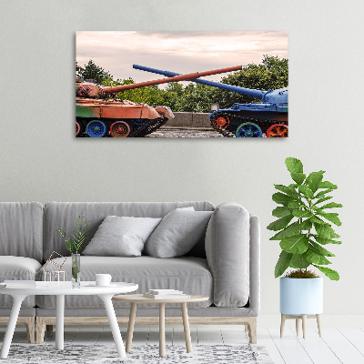 Foto canvas Twee tanks