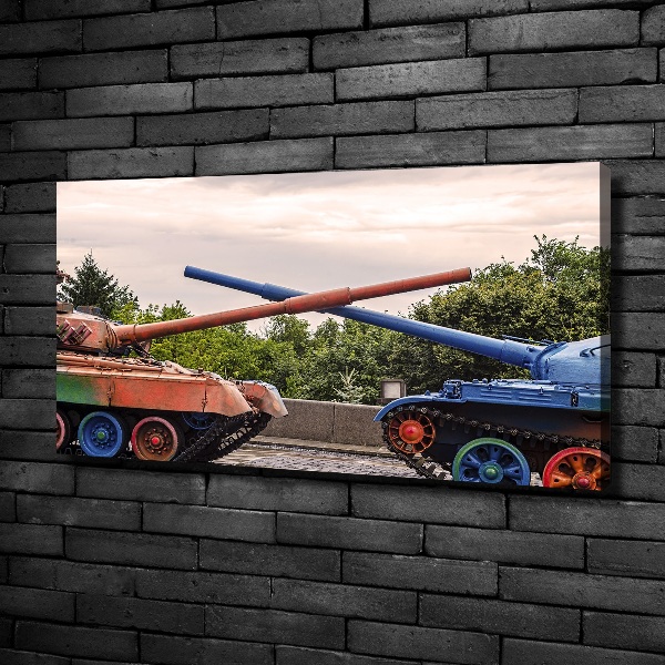 Foto canvas Twee tanks