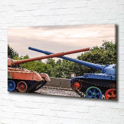 Foto canvas Twee tanks