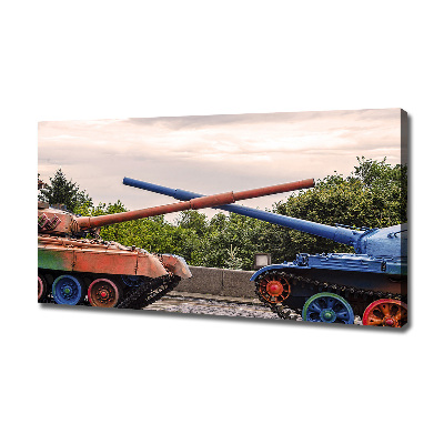 Foto canvas Twee tanks