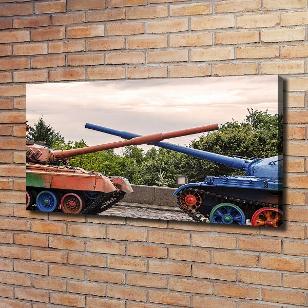 Foto canvas Twee tanks