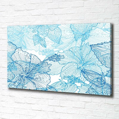 Canvas foto Hawaiiaanse bloemen