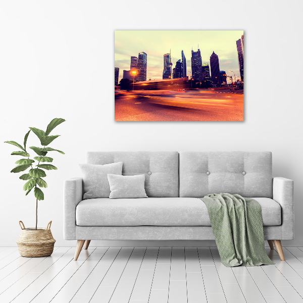 Canvas foto Shanghai 's nachts