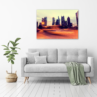 Canvas foto Shanghai 's nachts