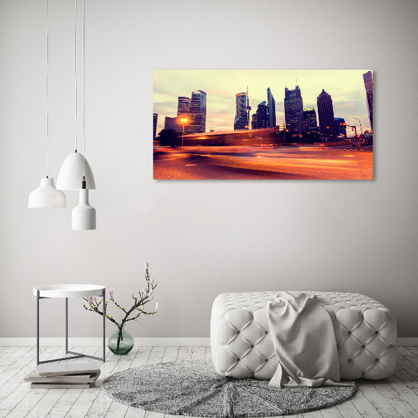 Canvas foto Shanghai 's nachts