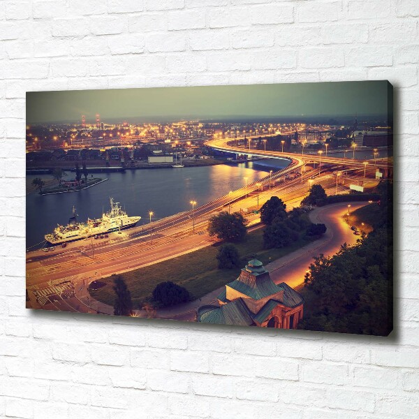 Schilderij op canvas Szczecin, Polen