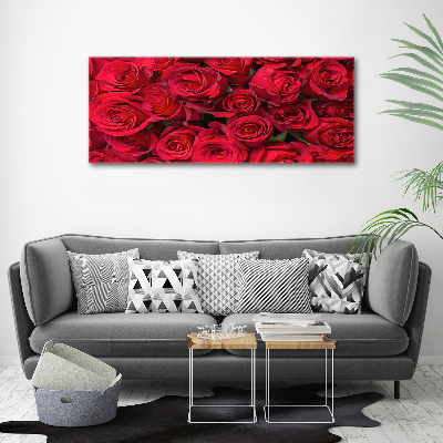 Foto canvas Rode rozen