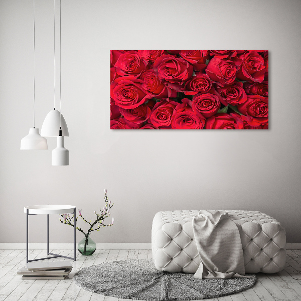 Foto canvas Rode rozen