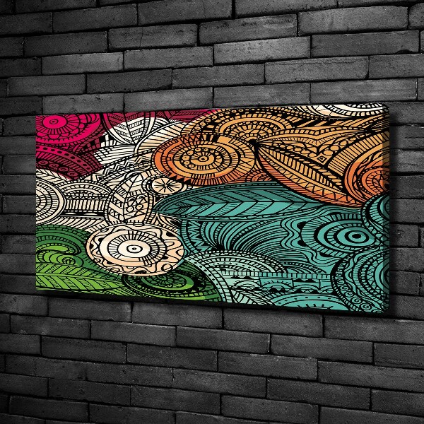 Foto op canvas Abstracte veren