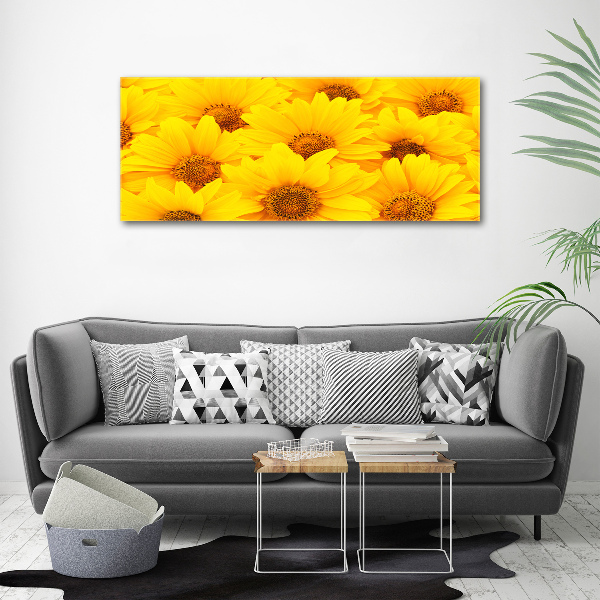 Foto op canvas Zonnebloemen